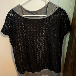 Elegant Black Lace Women's Top